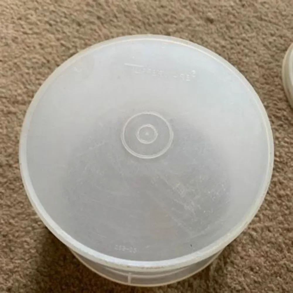 Tupperware 263-25 Sheer Canister Container With 238-29 Lid